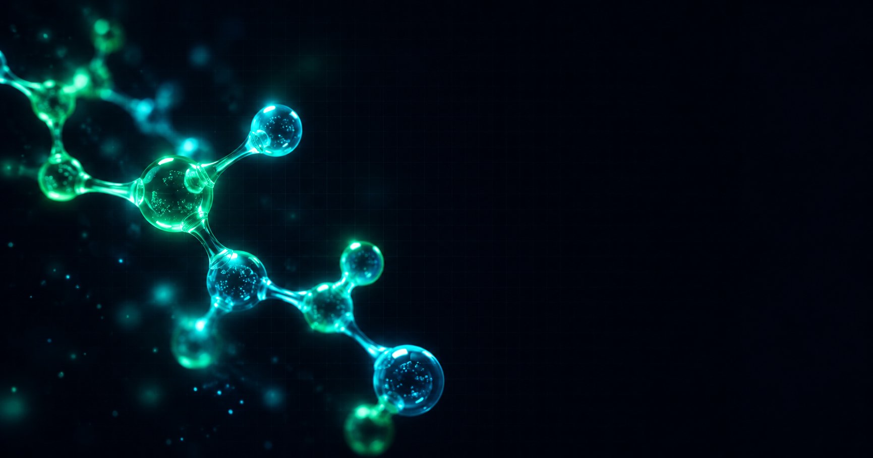 Glowing molecular structure representing NAD precursor science